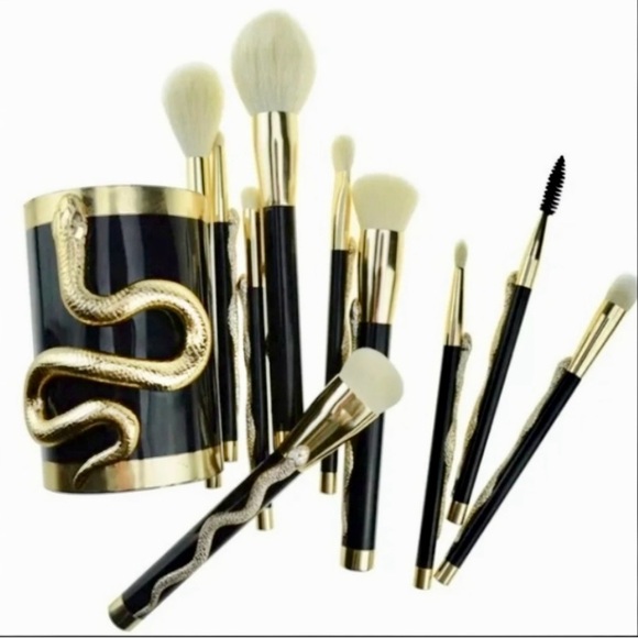 Sonia Kashuk Other - Sonia Kashuk Serpent Snake 10 Piece Limited Edition Gold Makeup Brush Set